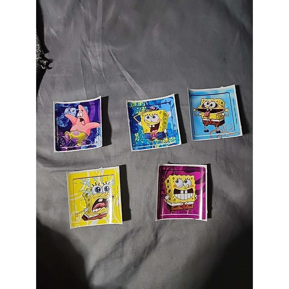 Smile Makers SpongeBob SquarePants Sticker Set of 5 2.5” Collectible Stickers